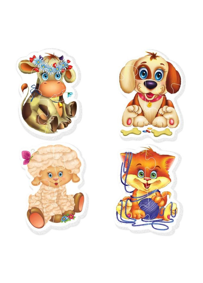 Дитячі бебі пазли "Домашні улюбленці" VT1106-81 укр. мовою No Brand (330608976)