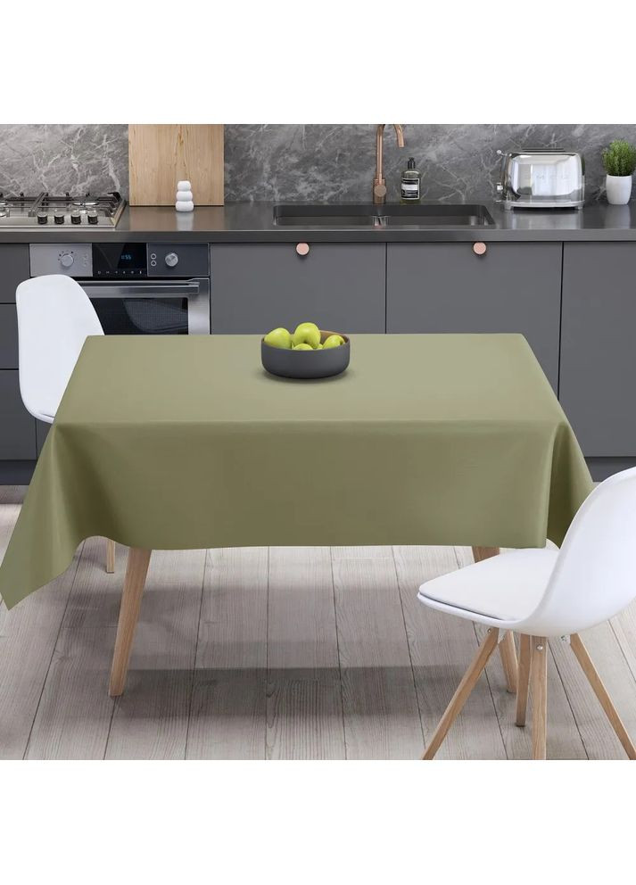 Скатертина водовідштовхувальна Aquastop Olive С-04190-29828 140х180 см оливкова ТЕП (362115410)