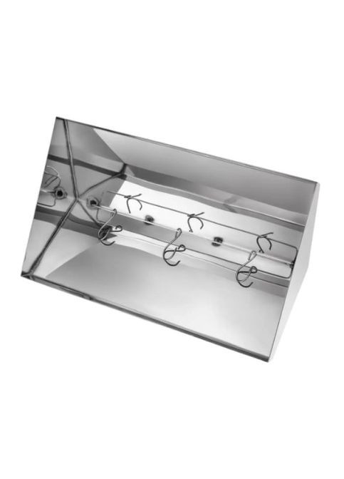 Коптильня горячего копчения "L" нержавеющая сталь с термометром, 2мм No Brand (314832298)