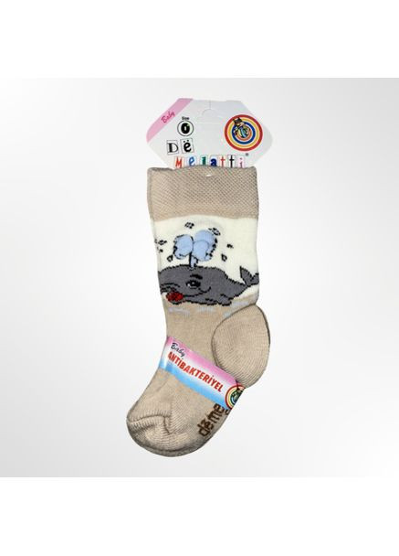 Бежевые носки для мальчика demelatti 3d бежевые Melatti рисунки всесезон (361376877)