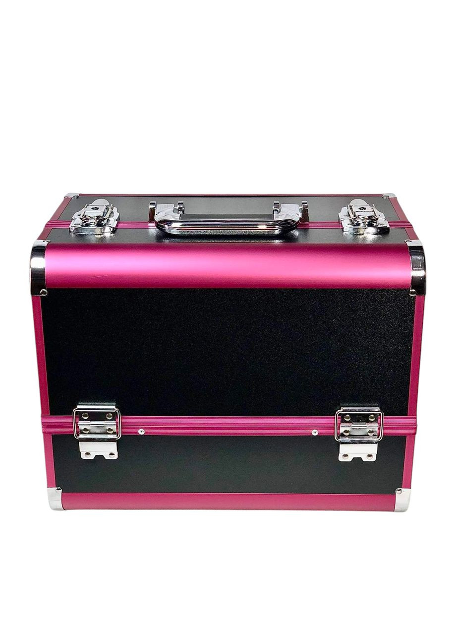 Черно-розовый чемодан мастера с 3 выдвижными полками для инструментов Global Fashion (353370841)
