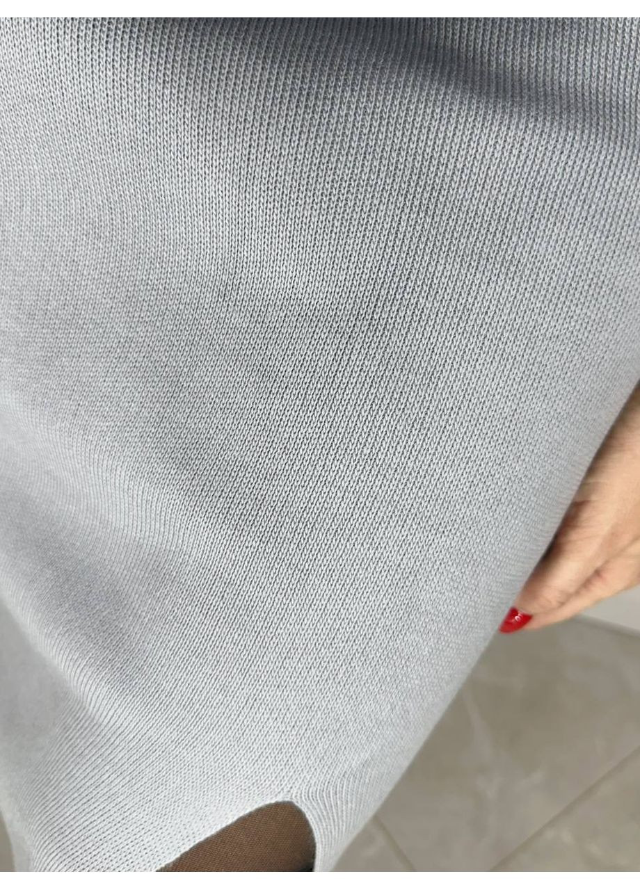 Жіноча трикотажна спідниця міді з розрізом - Заміри в описі DK/DL Мода без кордонів (366281238)