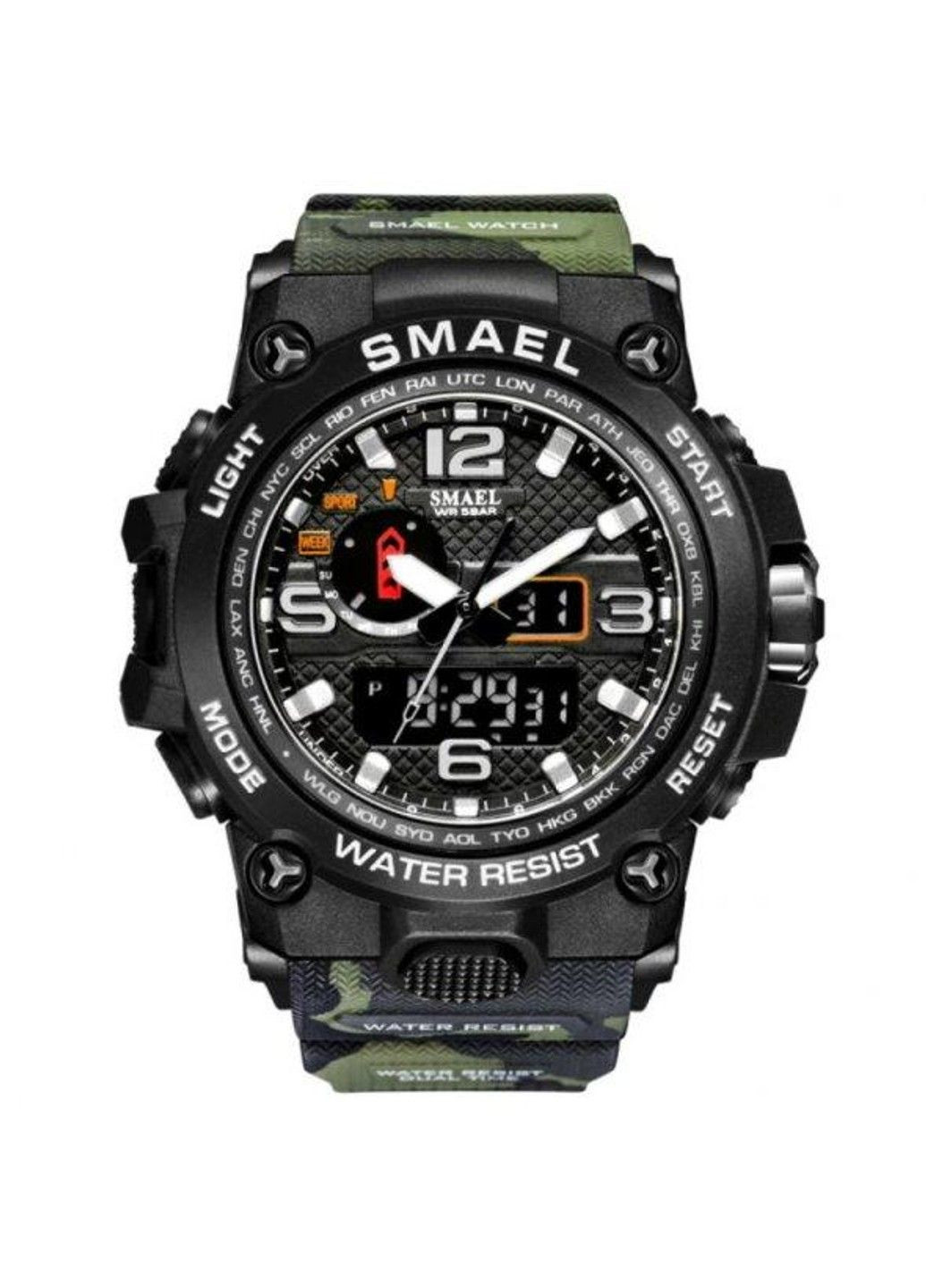 Водостійкий тактичний кварцовий годинник Tank black Smael (313653942)