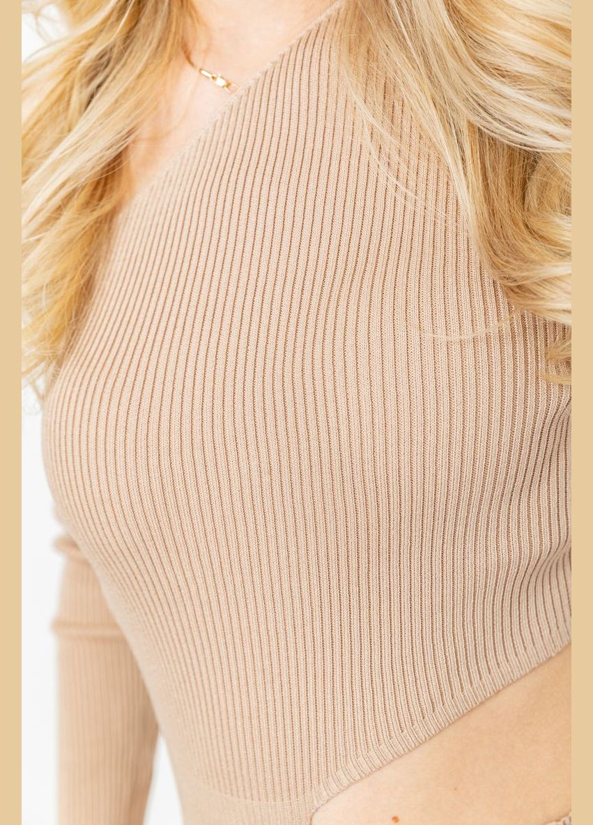 Бежева сукня у рубчик, колір білий, 204r175 Ager