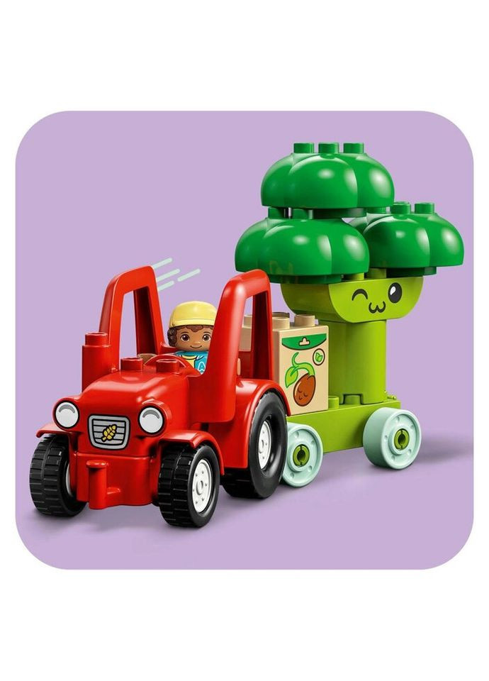 Конструктор DUPLO My First Трактор для вирощування фруктів та овочів 19 деталей (10982) Lego (281425592)