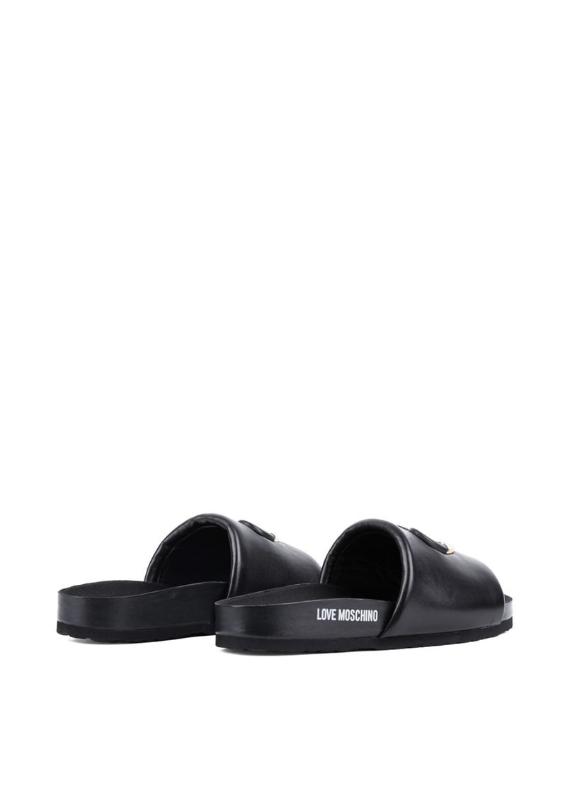 Жіночі Шльопанці JA28283G1M251JLIE0 Чорний Шкіра Love Moschino (368527814)