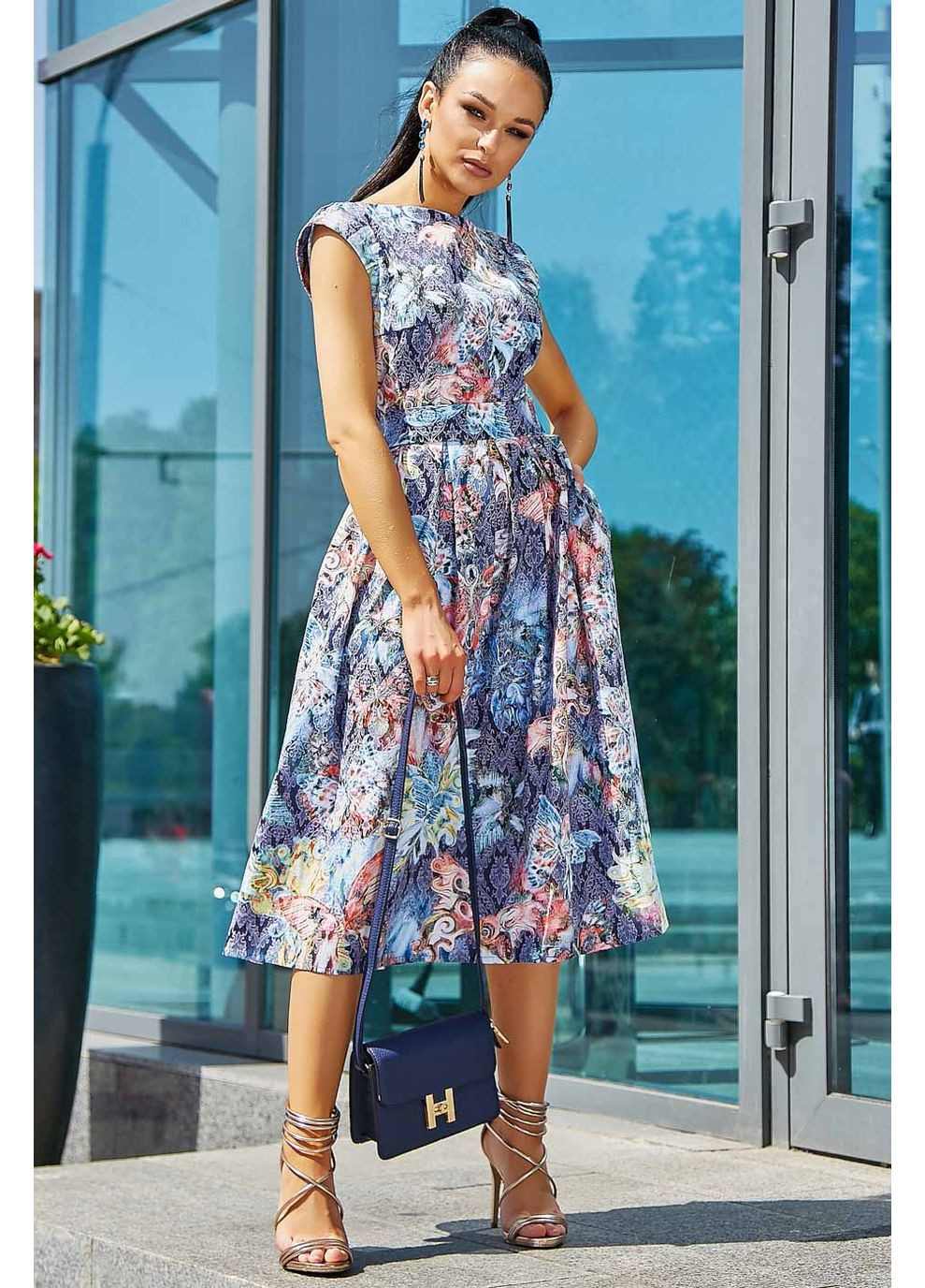 Синее платье 1177.3576 Seventeen