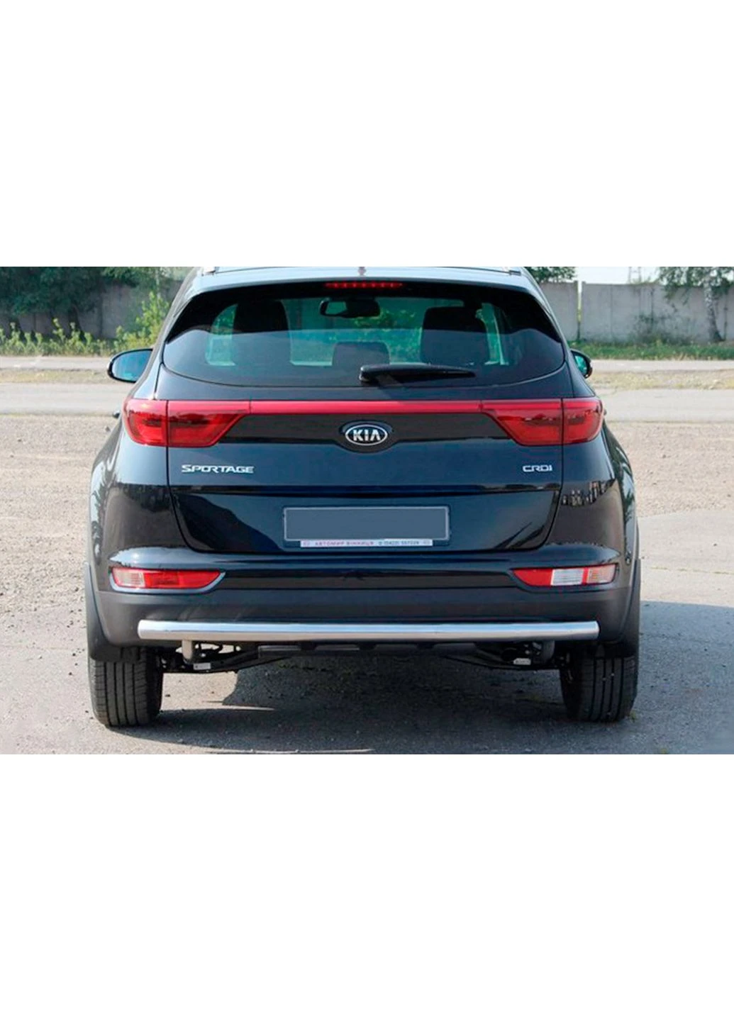Задній захист AK002 (нерж) для Kia Sportage 2015-2021 рр CAN (389062343)