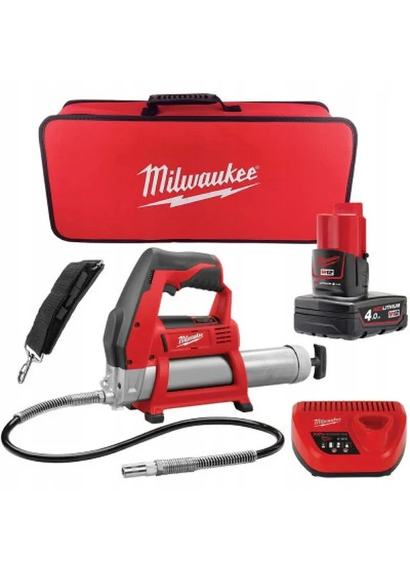 Шприц для мастила M12 GG-401B, Li-Ion 4Ah\ (4933441675) Milwaukee (398735126)