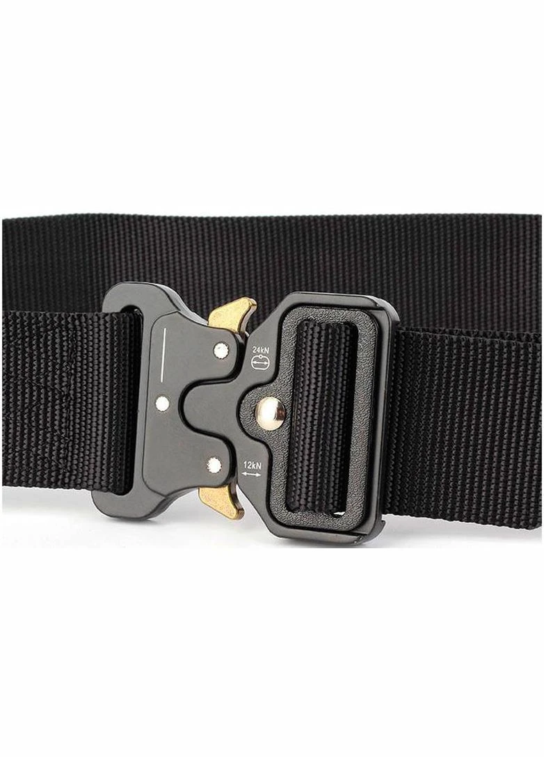 Ремінь тактичний військовий Assault Belt з пряжкою Кобра чорний EasyFit P-5907222931196 (341528748)