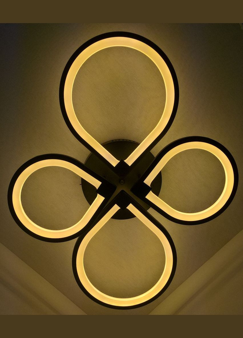 Люстра светодиодная потолочная LED светильник для квартиры на потолок лэд 25149 Черный 13х57х73 см. Sunnysky (364495603)