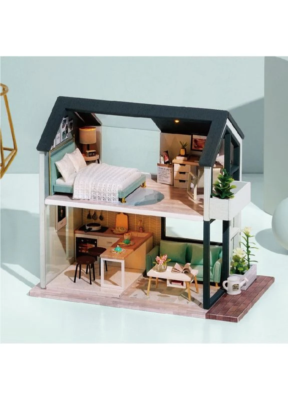Румбокс конструктор мініатюрний будиночок Щасливе життя DIY Meet Happiness Miniature House QL-002 No Brand (400131684)