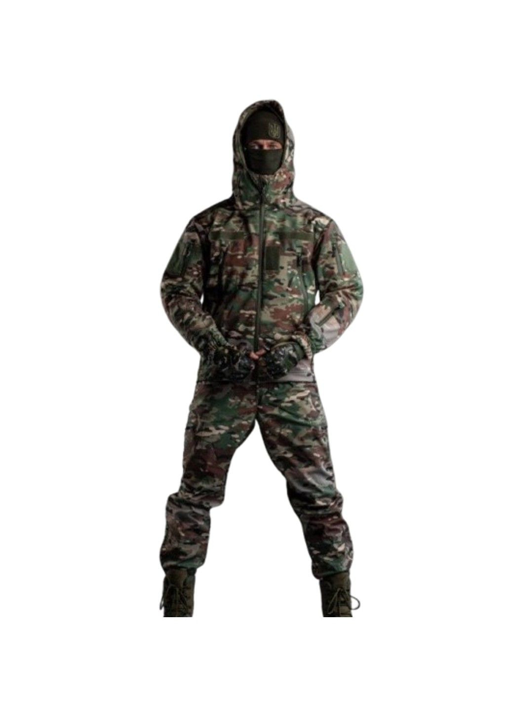 Мужской тактический костюм Софтшел Softshell Aura ВТ0476 (33-03) Мультикам XXL No Brand