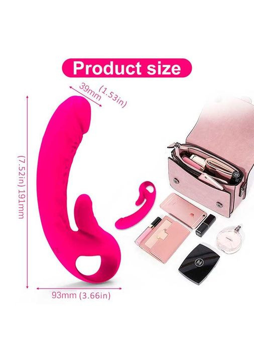 Двойной вибратор с подогревом для точки G и клитора We Love No Brand (370611783)