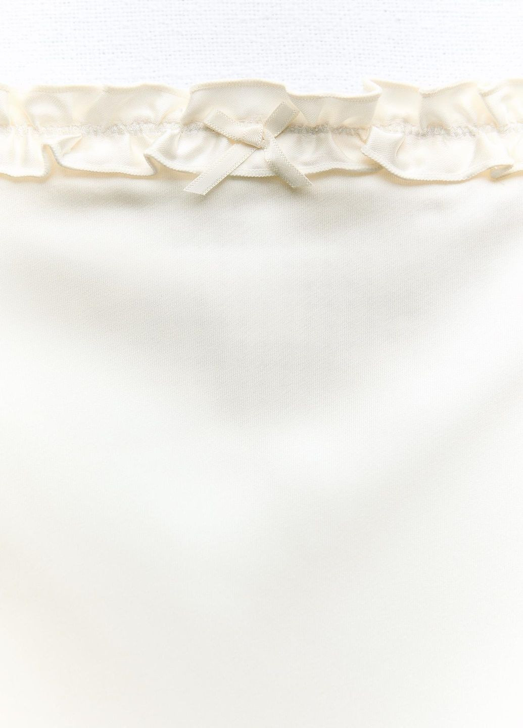 Молочная праздничный однотонная юбка Zara