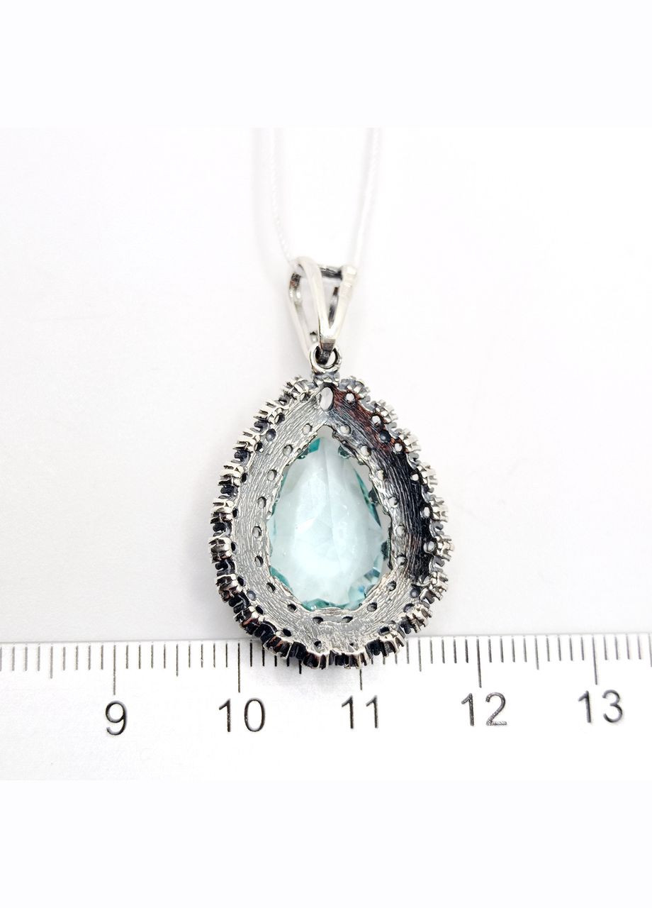 Підвісок '' срібло 925° 4,77г. аква (3477) Elis-s Княжна (342384861)