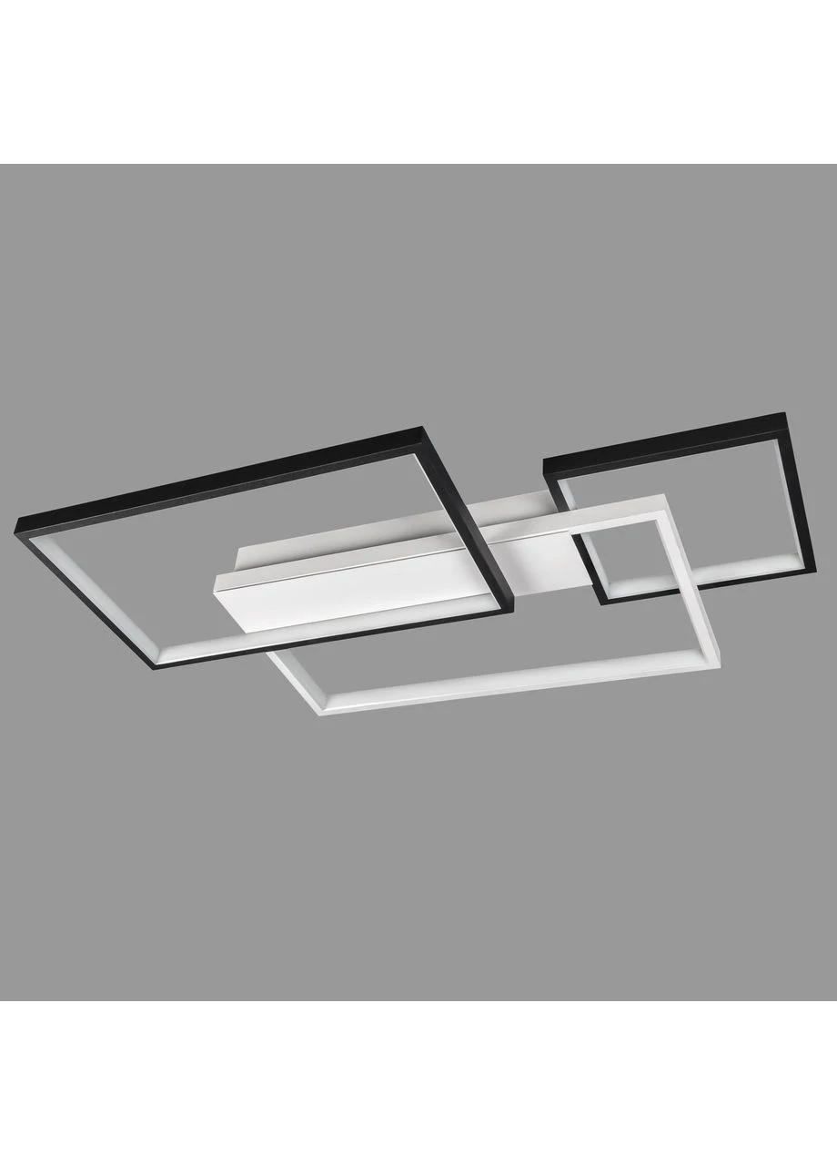 Люстра 72W стельова з пультом та додатком світлодіодна (87-1026 WH+BK) No Brand (370070620)