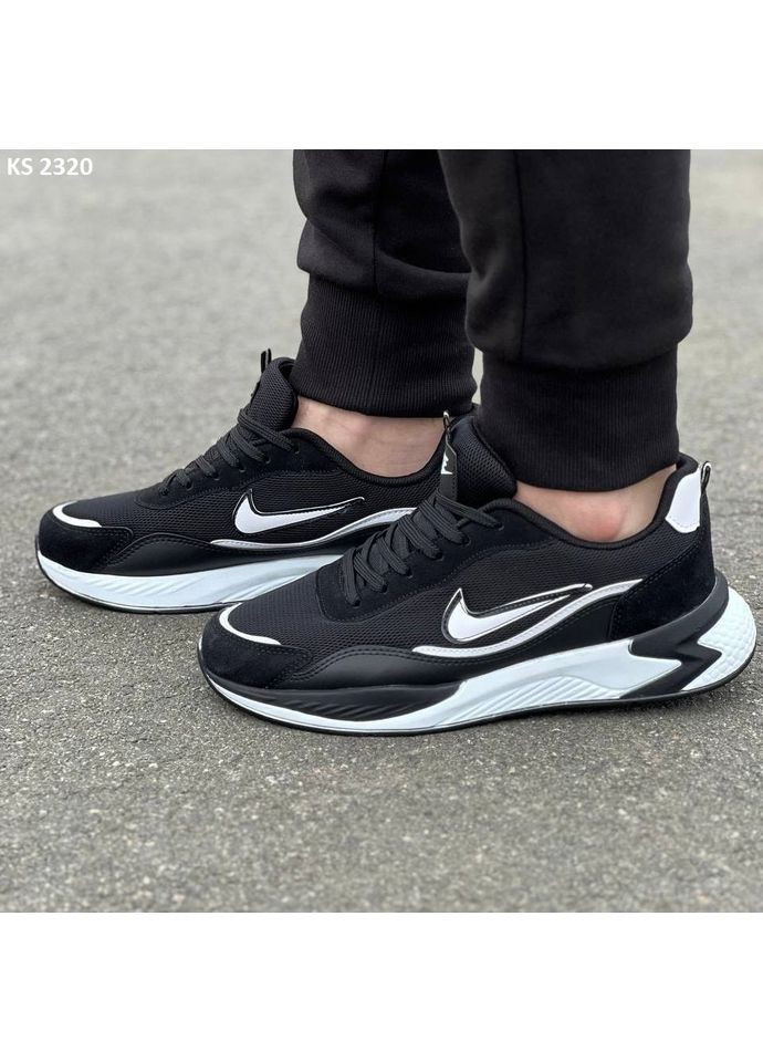 КРОСІВКИ ЖІНОЧІ NIKE AIR BLACK WHITE НАЙК АІР ФОРС 1 ПРЕМІУМ No Brand чорні демісезони (367171919)