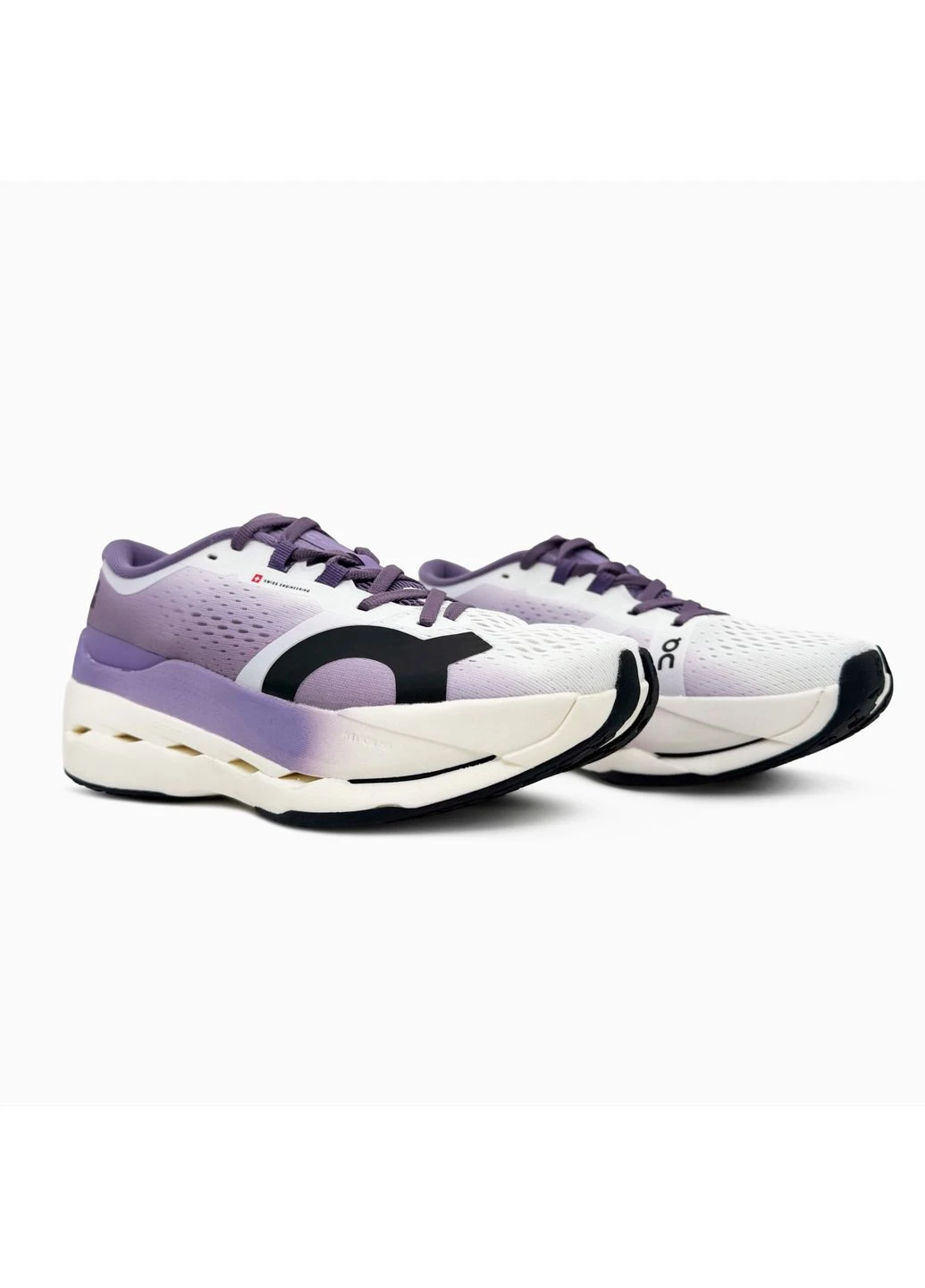 Белые летние кроссовки on cloudboom max white/violet он No Brand
