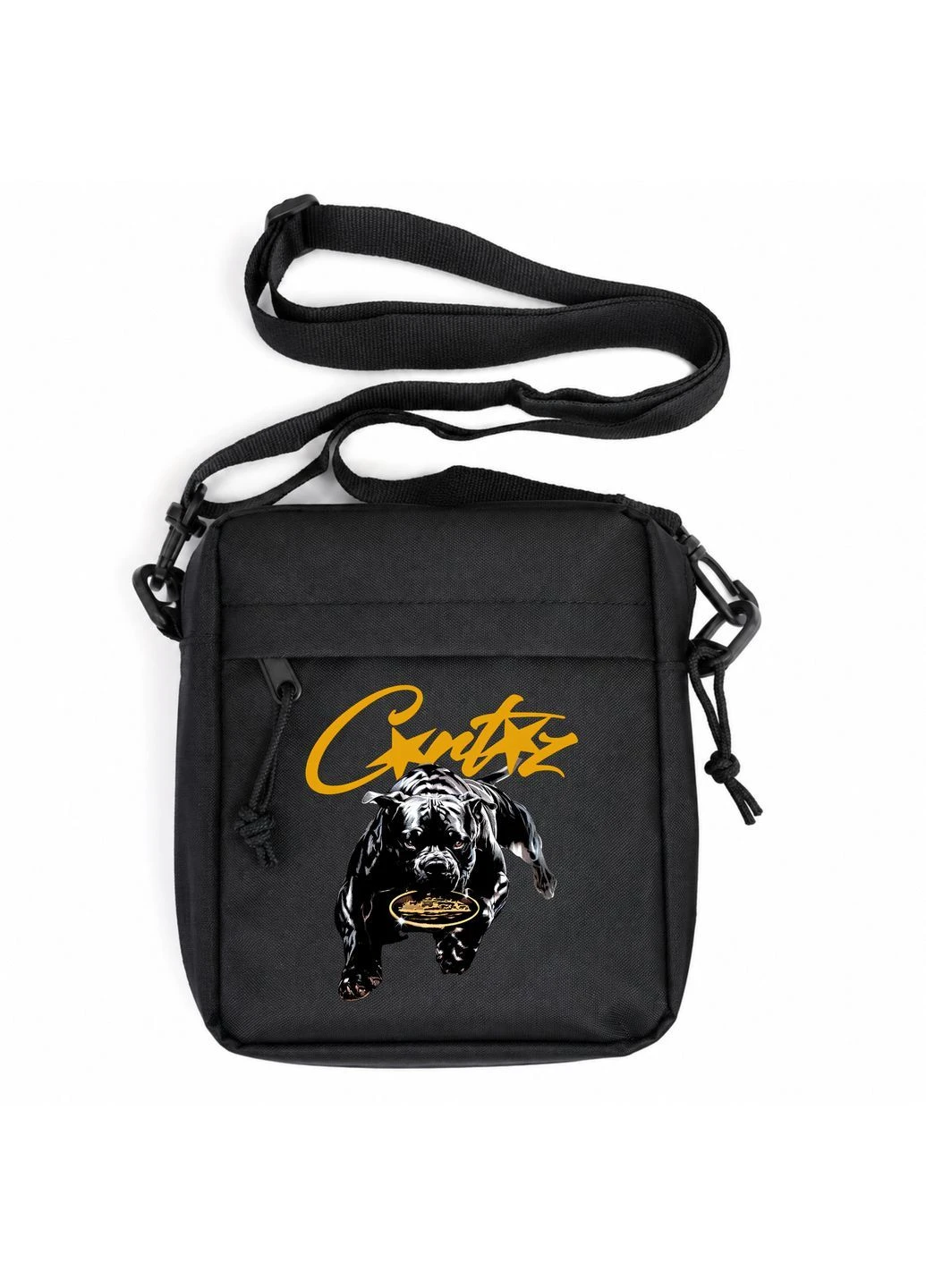 Мужская сумка месенджер Corteiz черная Freedom (398317166)