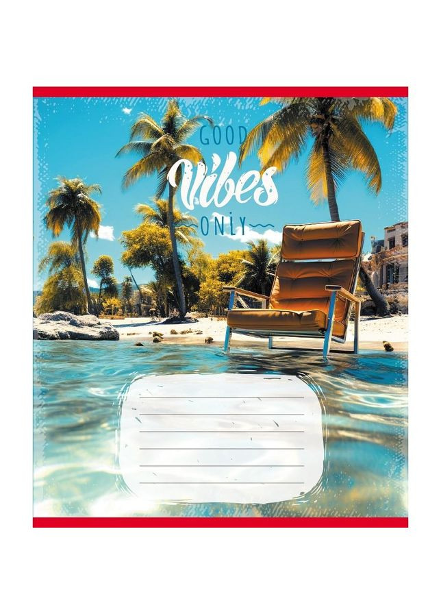 Зошит учнівський "Вайб" 024-550429K-4 в клітинку, 24 аркуші No Brand (362569321)