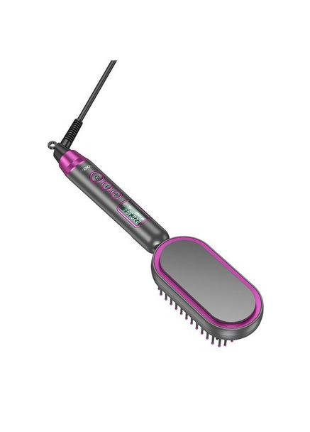 Электрическая щетка-выпрямитель HP44 Electric straightening hair comb с дисплеем 40Вт Розовый Hoco (317216599)