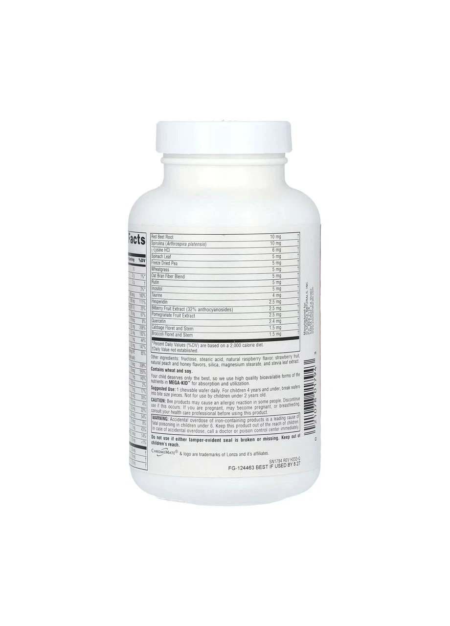 Mega-Kid™ - 60 Wafer Berry Source Naturals (392264626)