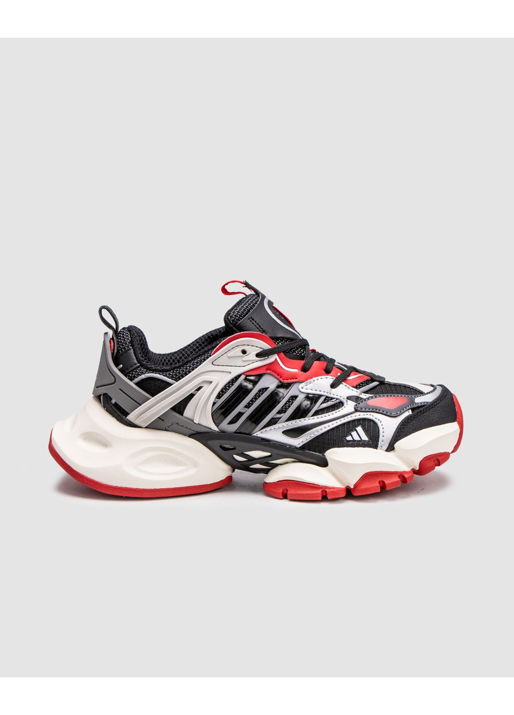 Черные демисезонные кроссовки мужские adidas vento xlg deluxe black / red / silver адидас венто xlg делюкс No Brand