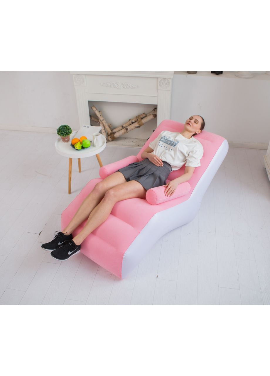 Надувний диван з підлокітником Inflatable Sofa 80x140x85 No Brand (303934503)