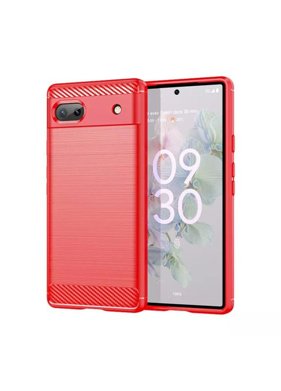 Чохол Carbon Fiber для Google Pixel 8a Red Lenuo (361903233)
