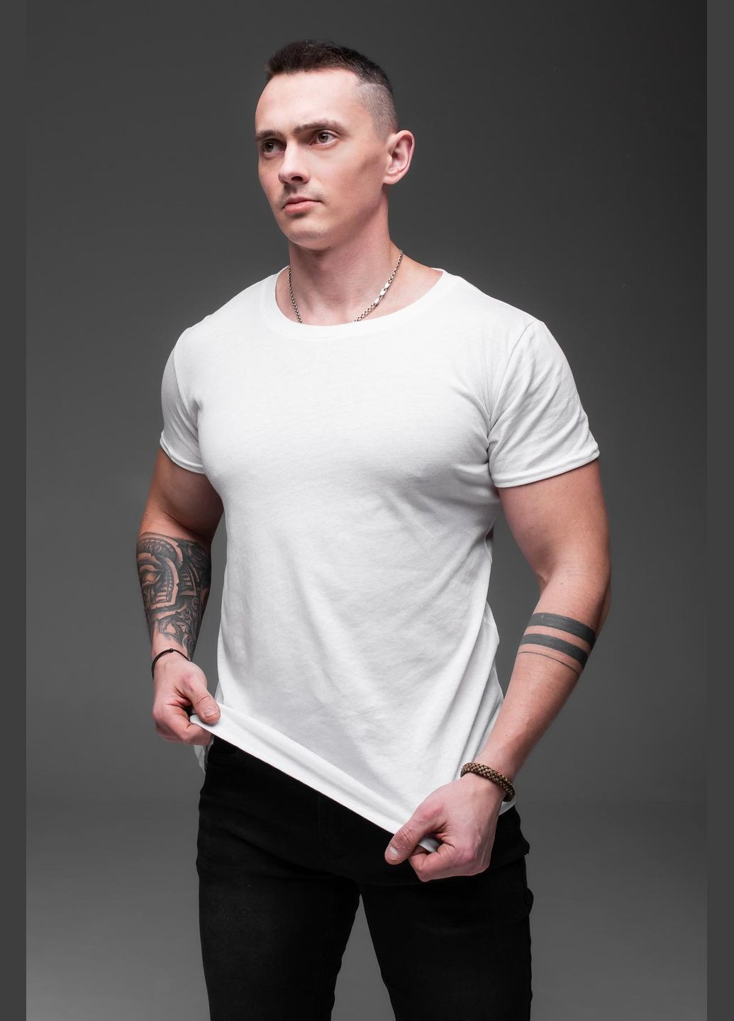 Белая футболка хлопок 100% No Brand