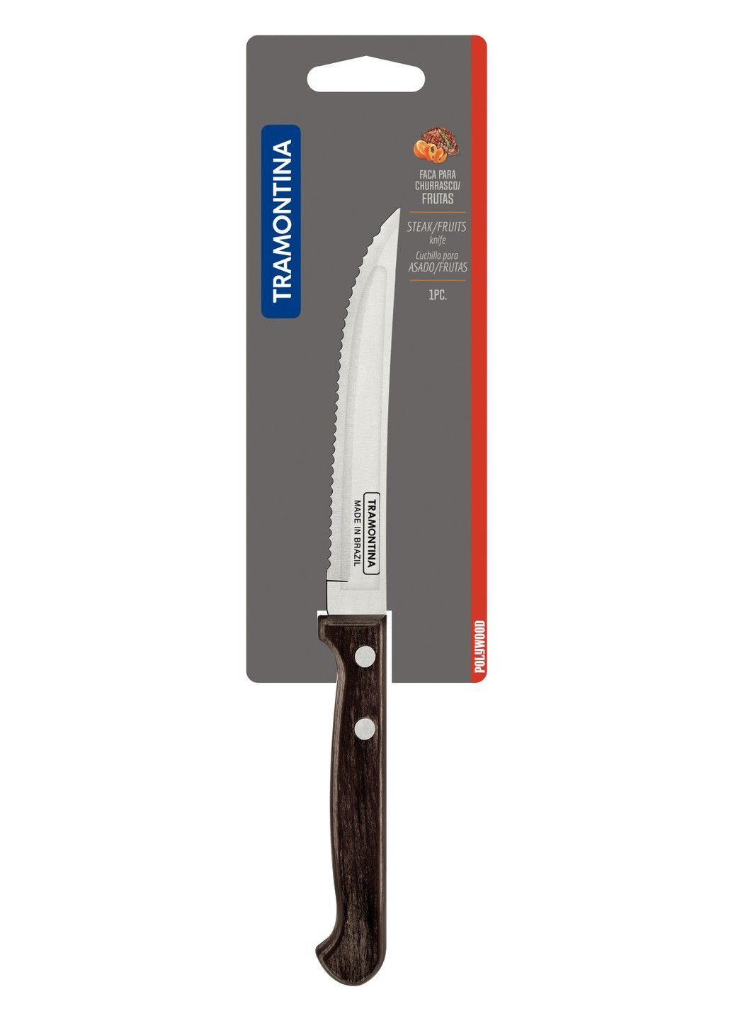 Ніж POLYWOOD /127 мм д/стейка инд.уп. (21122/195) Tramontina (365275379)