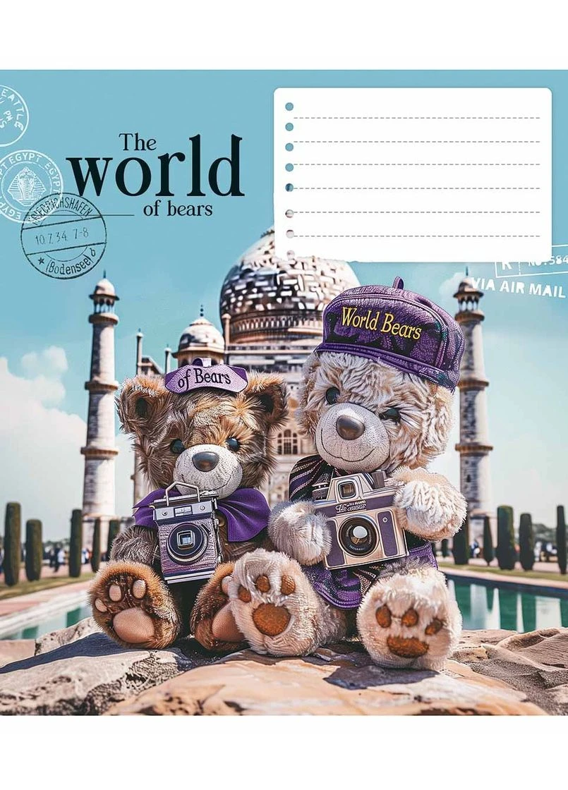 Зошит уч. " " 12арк.// /3443C/ "The World of Bears" ВД-лак (нейт) (30/300) Школярик (392420580)