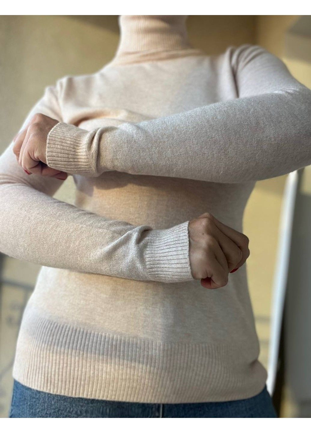 Гольф женский A-N 202 водолазка высокое горло No Brand (307173454)