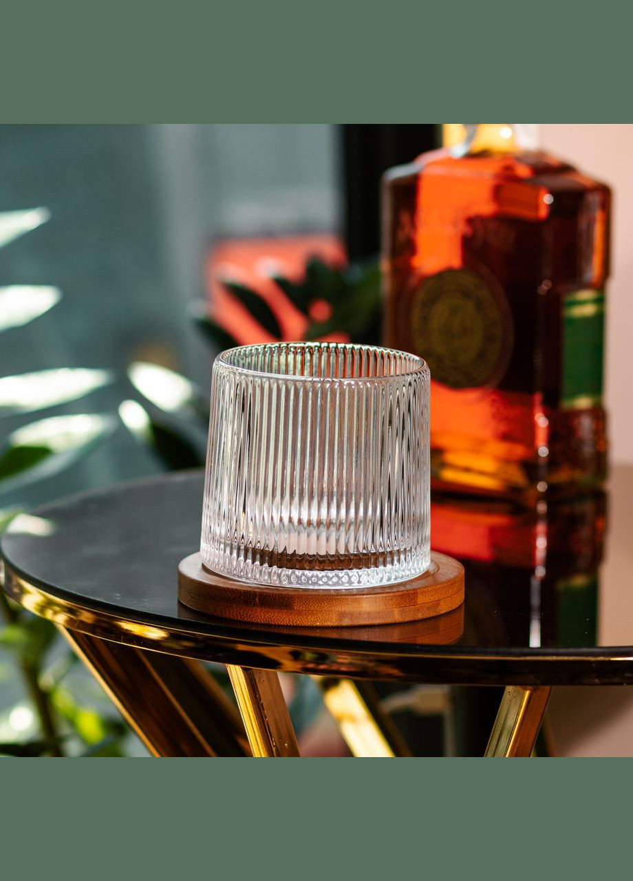 Вращающийся бокал Yule, 300 мл, бокал для виски, прозрачный бокал Doff, с бамбуковой подставкой, бокал для джига Doff. Yiwu (305389463)