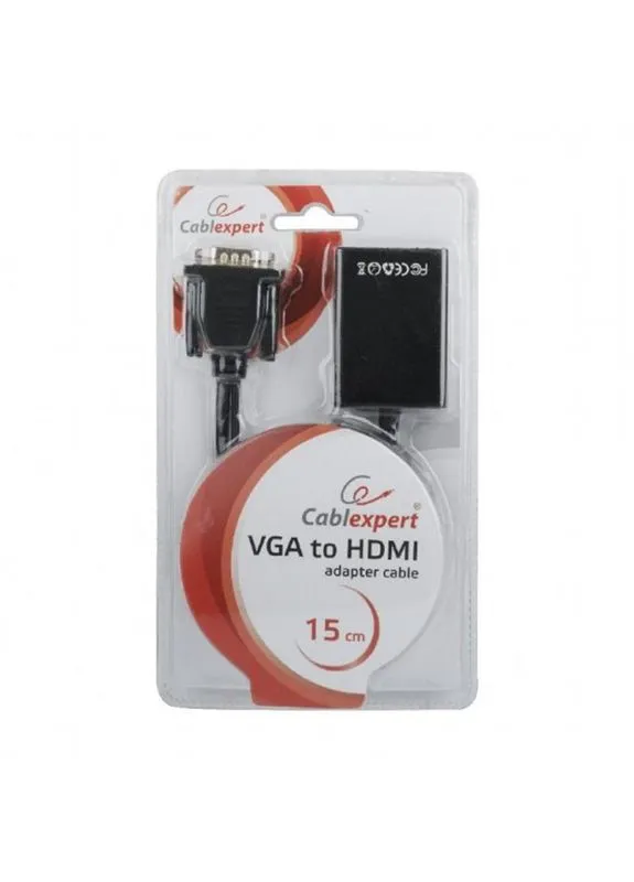 Адаптер HDMI - VGA (F/M), 0.15 м, Black (A-VGA-HDMI-01) Cablexpert (332976152)