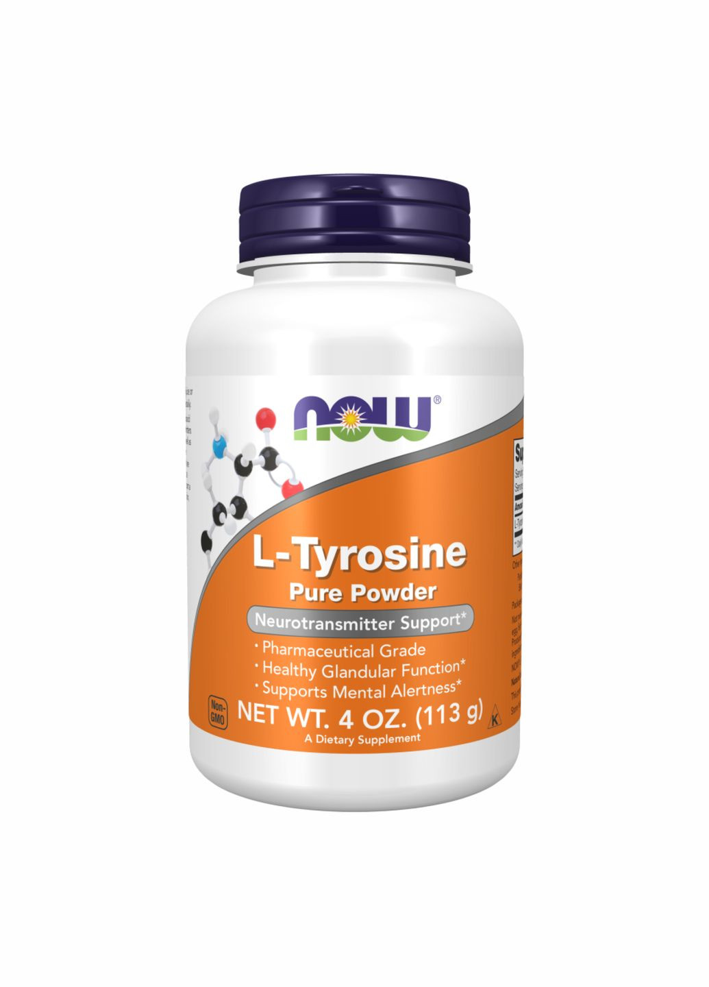 L-Тирозин порошок для нервной системы 113г фармацевтическое качество Now Foods (369668834)