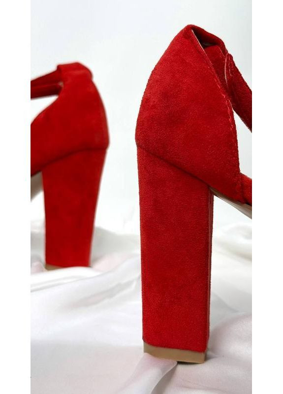 Красные босоножки женские высокий каблук Stilli без застежки