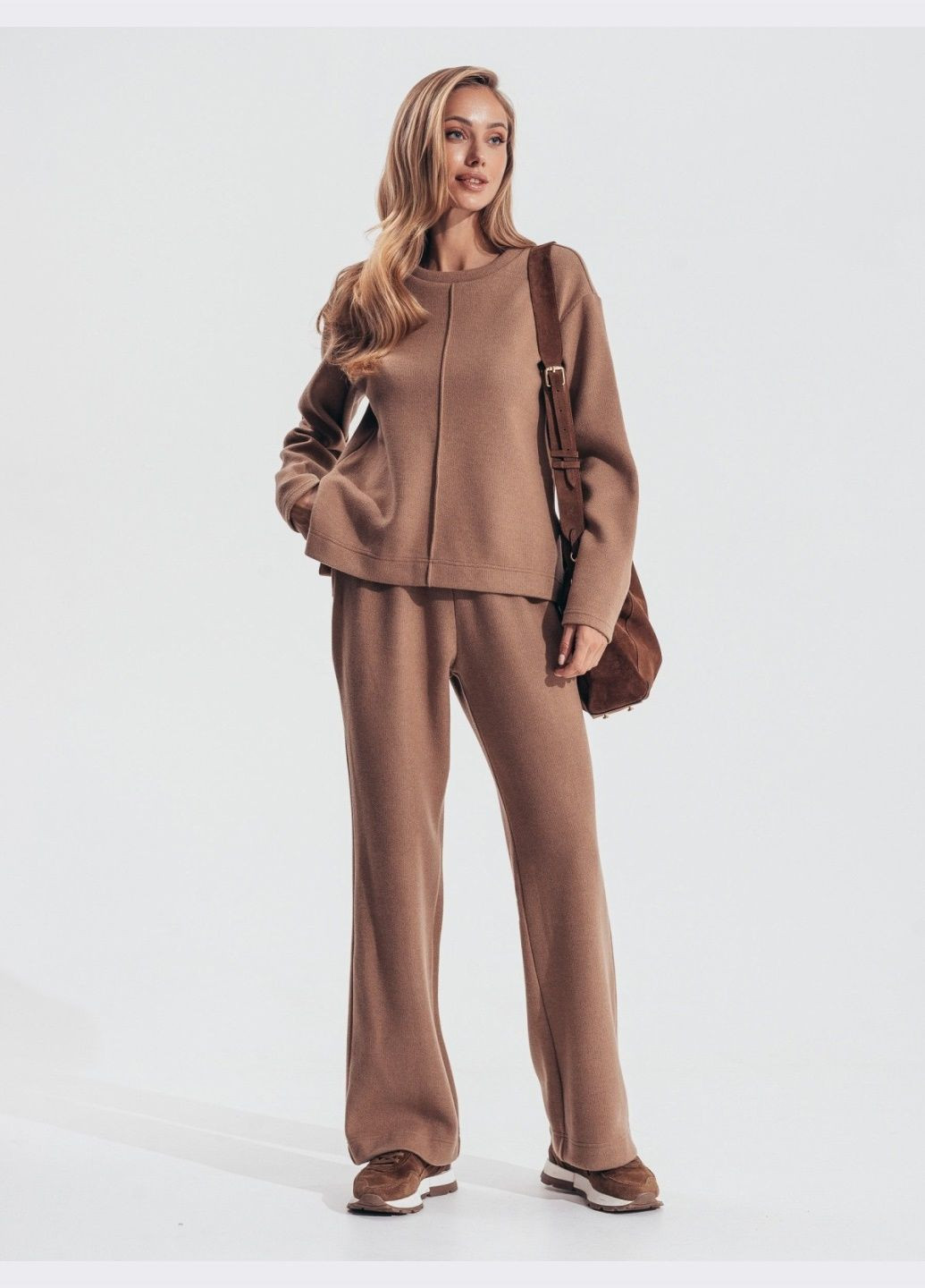 брючний костюм у стилі кежуал бежевий Dressa (307929676)