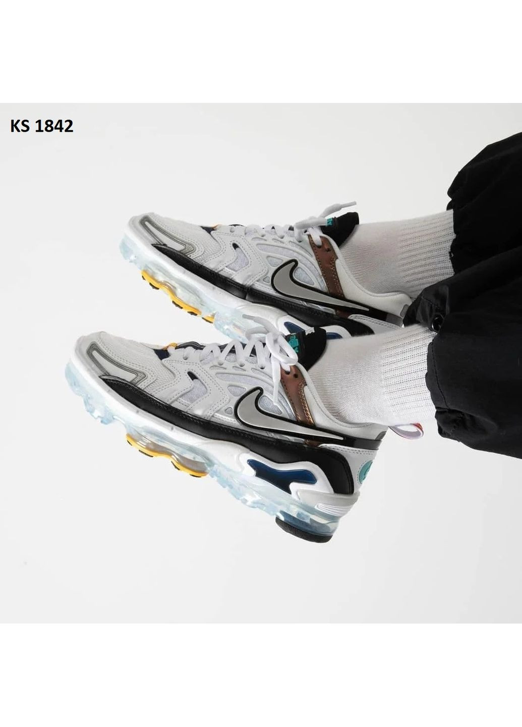 КРОССОВКИ ЖЕНСКИЕ NIKE AIR VAPORMAX EVO НАЙК АИР ВАПОРМАКС No Brand комбинированные демисезоны (369387848)