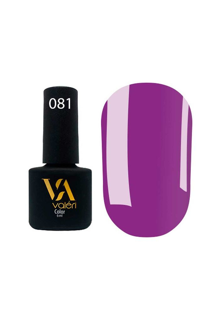 Гель-лак для нігтів Color №81, 6 мл Valeri (352185339)
