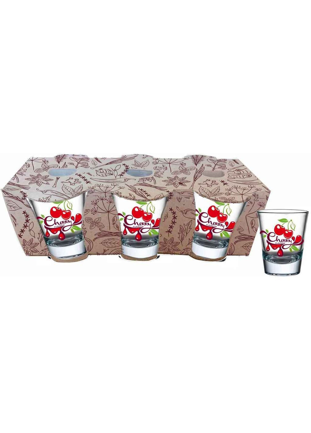 Набір чарок 6шт 45мл Cherry Farglass (357222796)