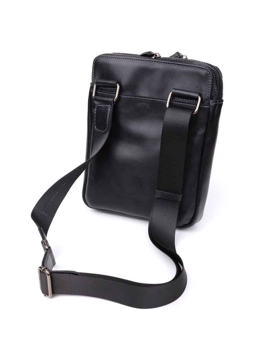 Красива чоловіча сумка через плече з гладкої натуральної шкіри 20871_1 Shvigel (366880622)