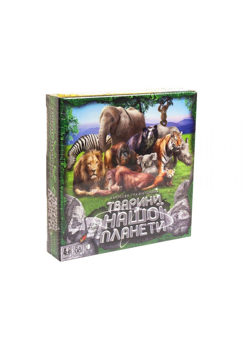 Настольная игра карточная викторина "Животные нашей планеты" (укр) (G-JNP-01U) Danko Toys (362434218)