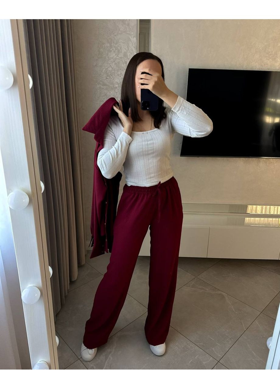 💎 Костюм «Royal Comfort» с брюками и удлиненной рубашкой — Размерная сетка в описании GD/GL Модний простір (364965584)