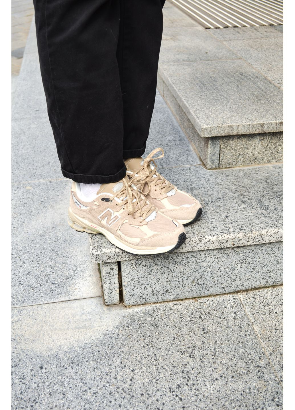 Бежеві Осінні кросівки чоловічі new balance 2002r beige нью беланс 2002r No Brand