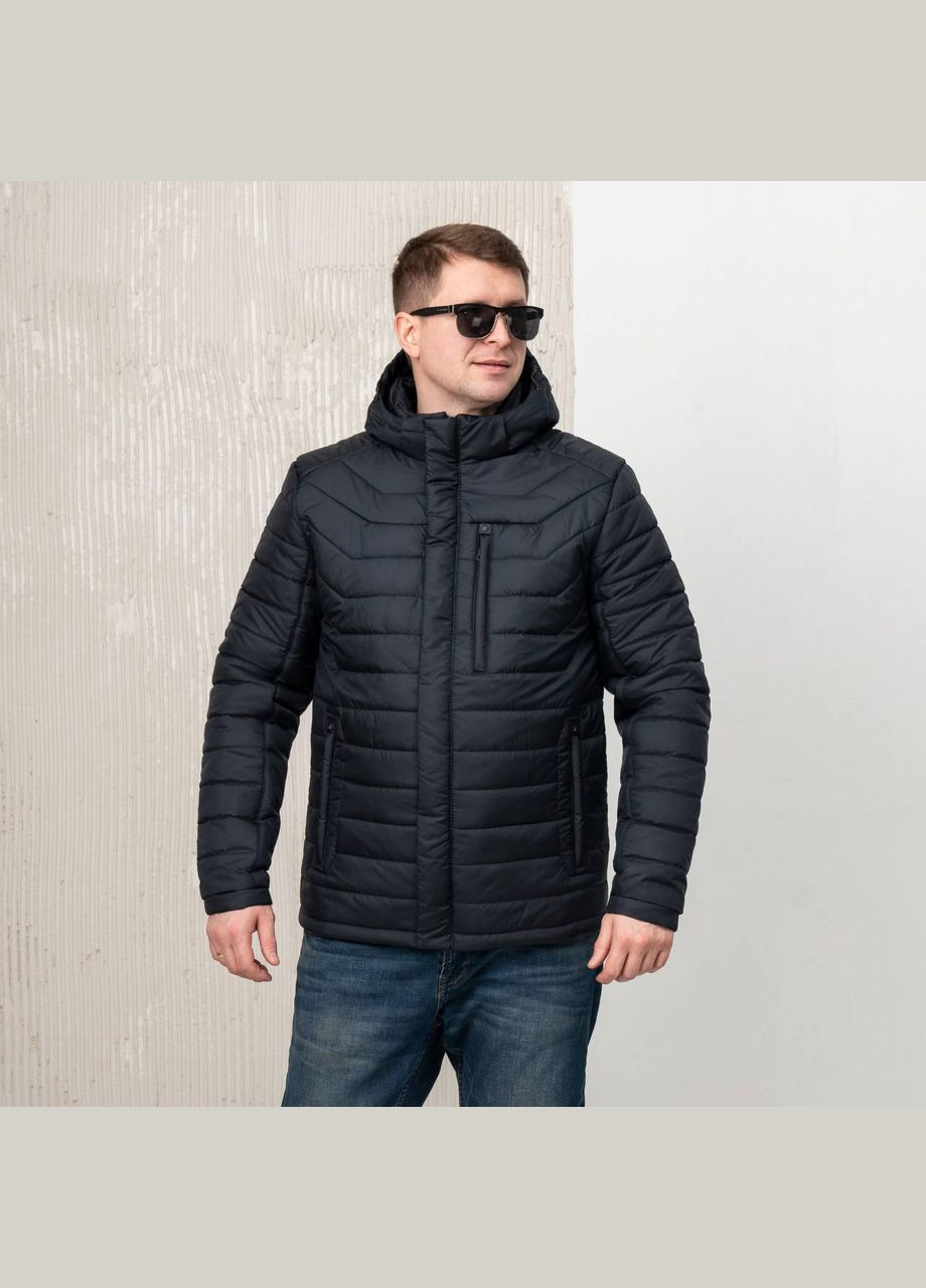 Темно-синяя демисезонная куртка мужская демисезонная большого размера SK