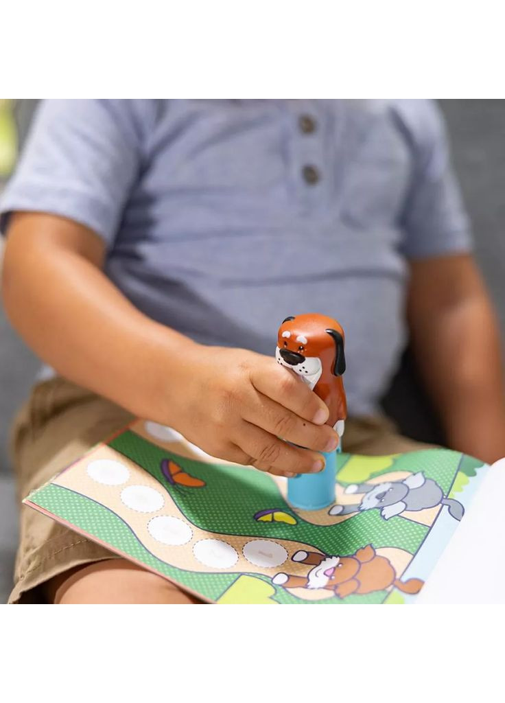 Набор из блокнота и штампа с наклейками Sticker WOW Щенок (SM93205/6074891) Melissa & Doug (362538552)