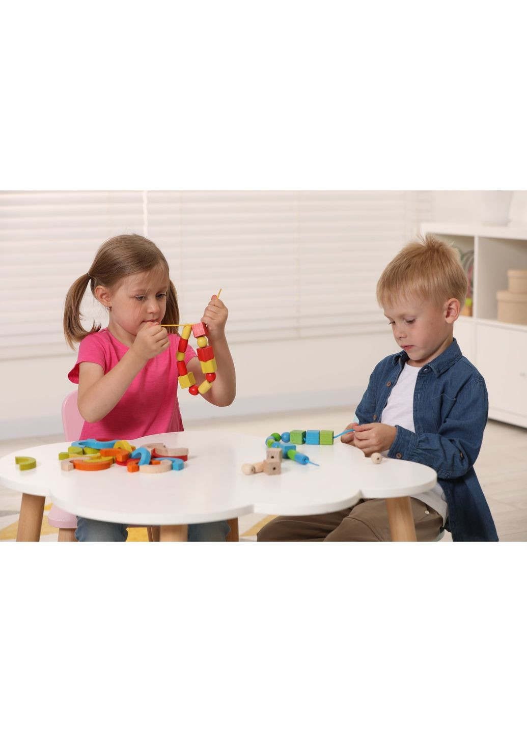 Дерев'яна шнурівка Геометрика, 30 елементов () Igroteco 900019 (328401438)