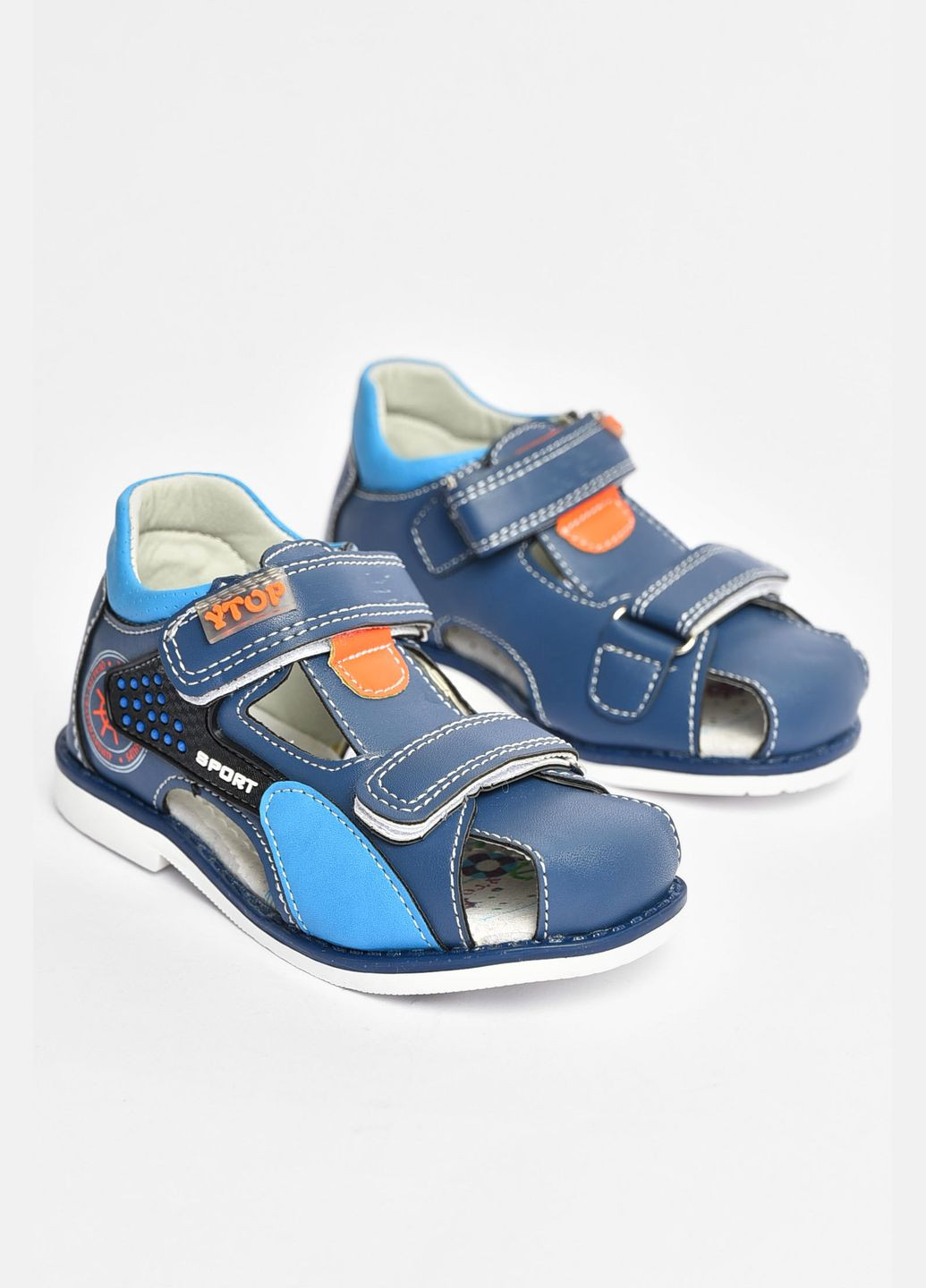 Сандалі дитячі для хлопчика синього кольору Let's Shop (334100723)